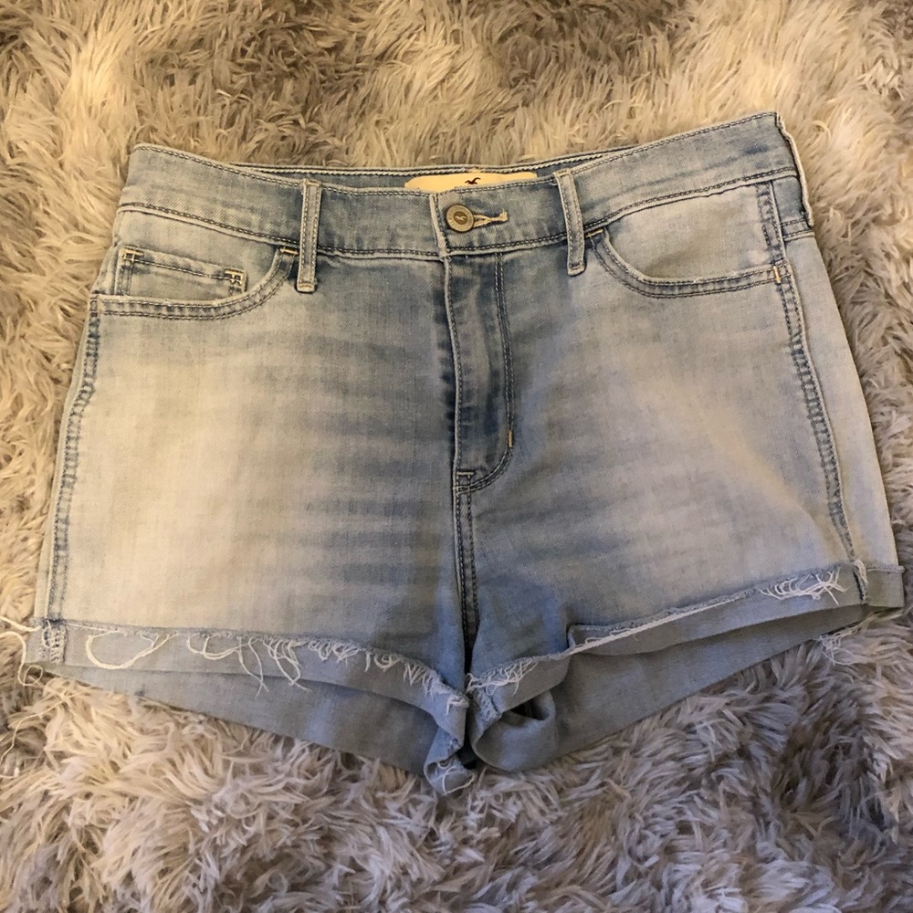 Hollister high waisted jean shorts